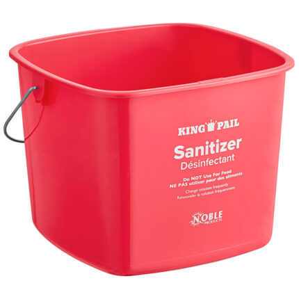 8 Qt. Red Sanitizing Pail