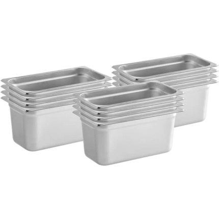 Choice 1/3 Size 6" Deep Anti-Jam Stainless Steel Steam Table / Hotel Pan
